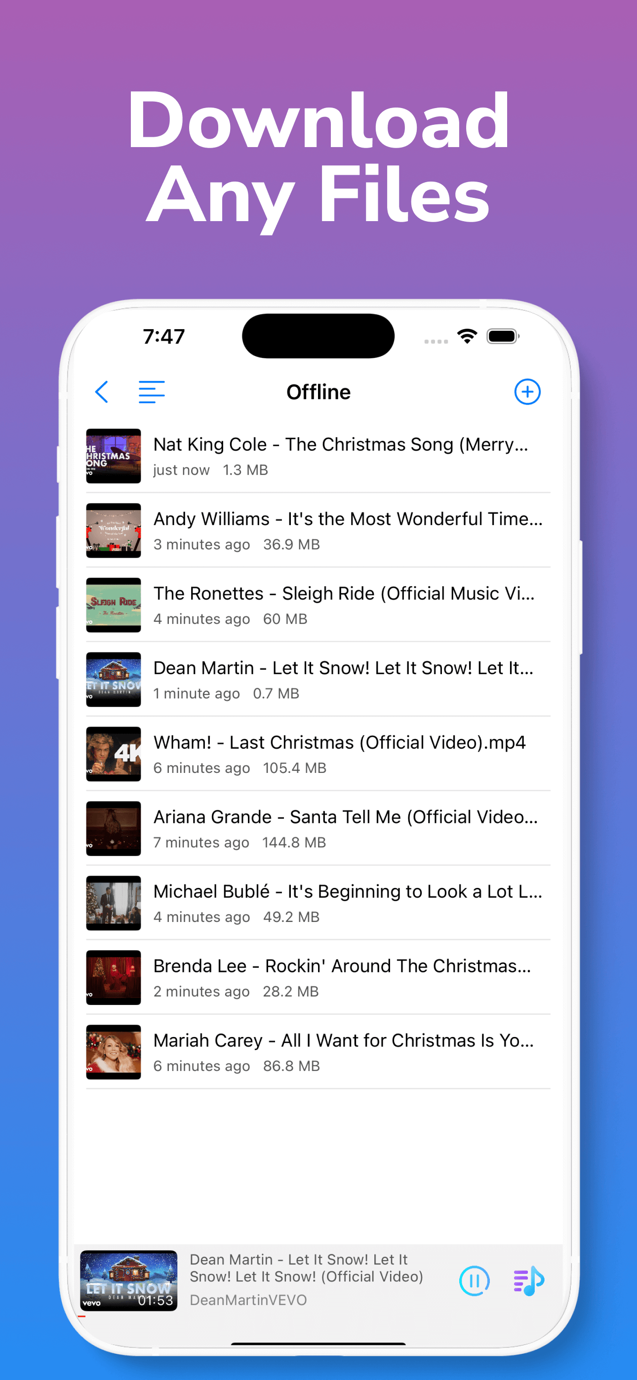 Offline Player: Music, Browser