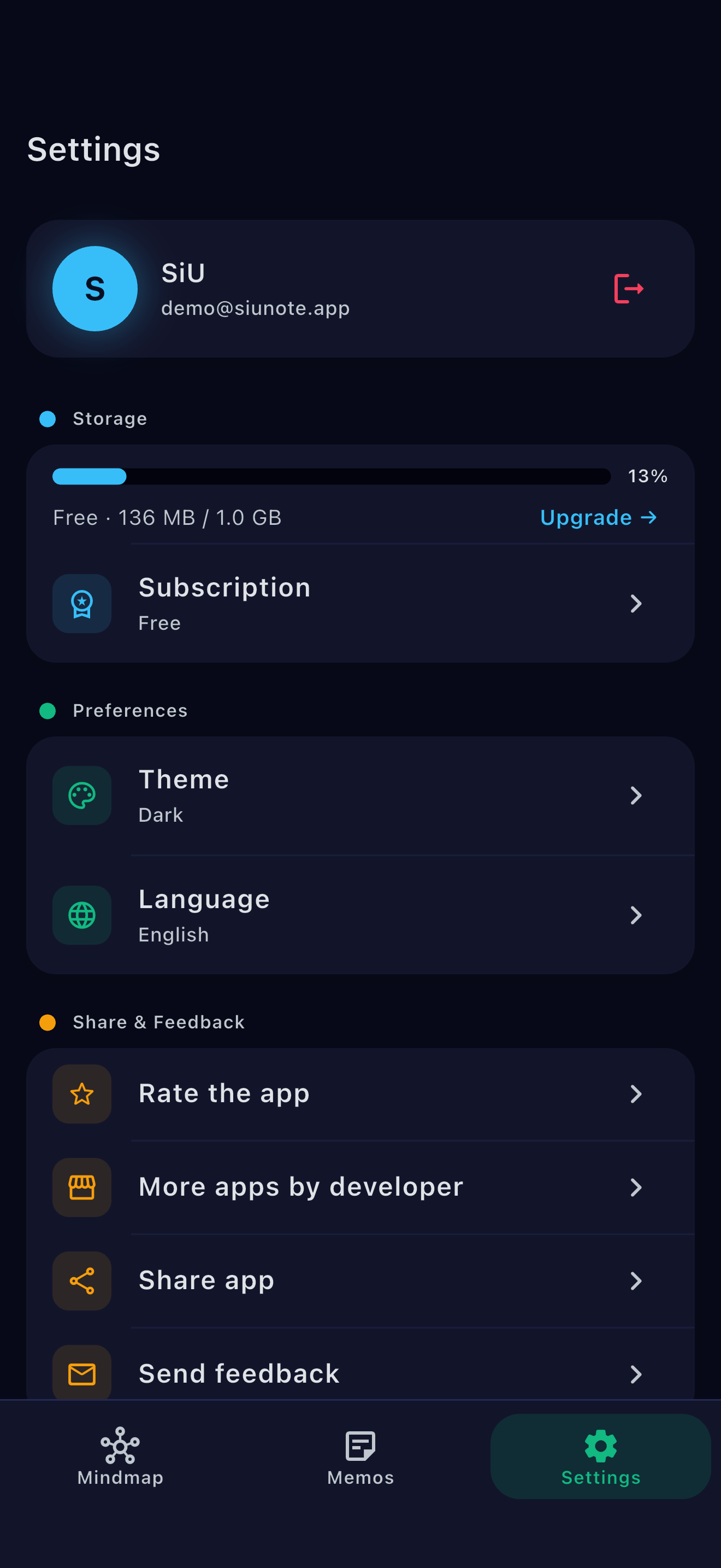 SiUNote - Mindmap & Memo screenshot 4