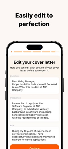 Cover Letter Generator Screenshot 4 of 4