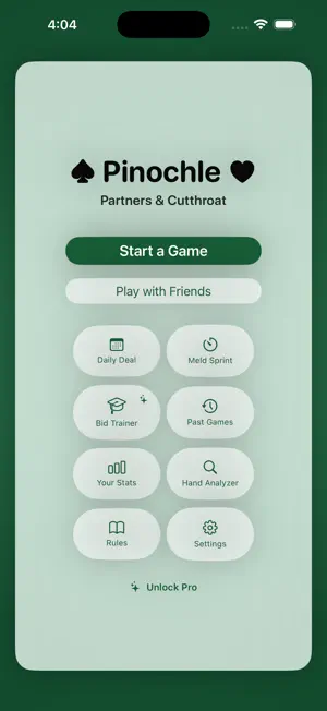 Pinochle: Partners & Cutthroat screenshot 1