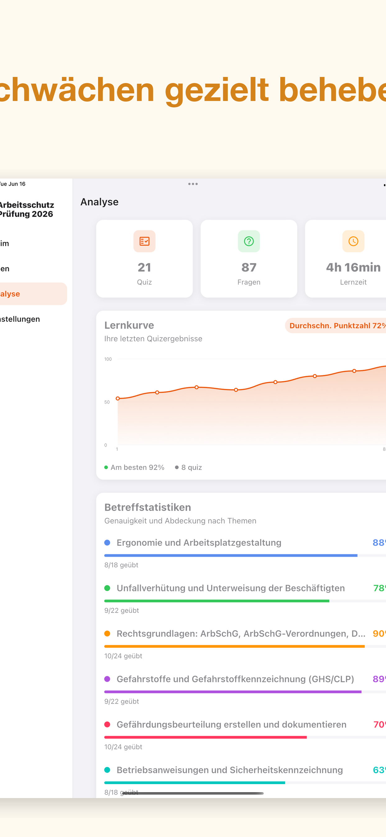 Arbeitsschutz Prüfung 2026 screenshot 4