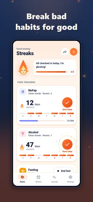 Streaks – Habit & Goal Tracker screenshot 1