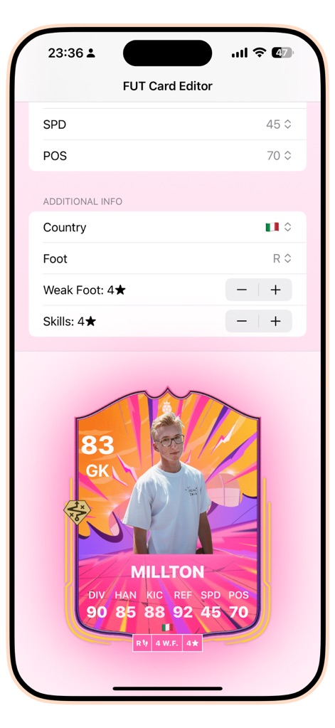 FUT FC 26: Soccer Card Creator - Sports App | MWM