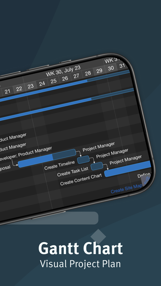 #2. Merlin Project: Gantt + Kanban (iOS) 由: ProjectWizards