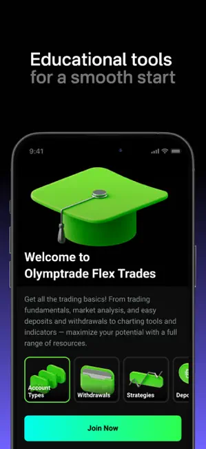 Olymptrade Flex Trades iPhone screenshot 6