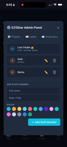 EZ5Star TaskBoard screenshot