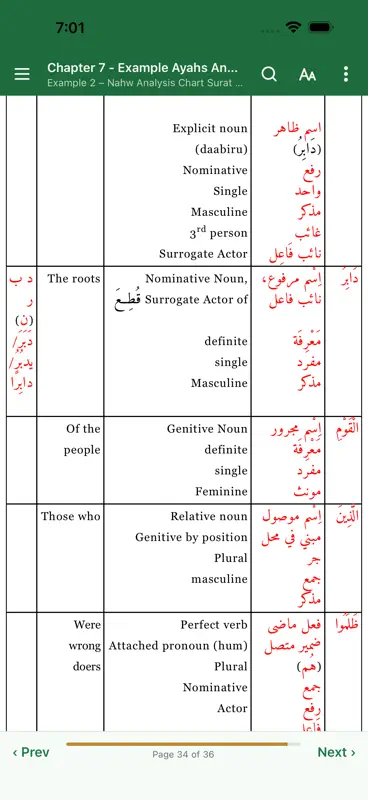 Quran Grammar w 1000 Top Words screenshot 4 of 5