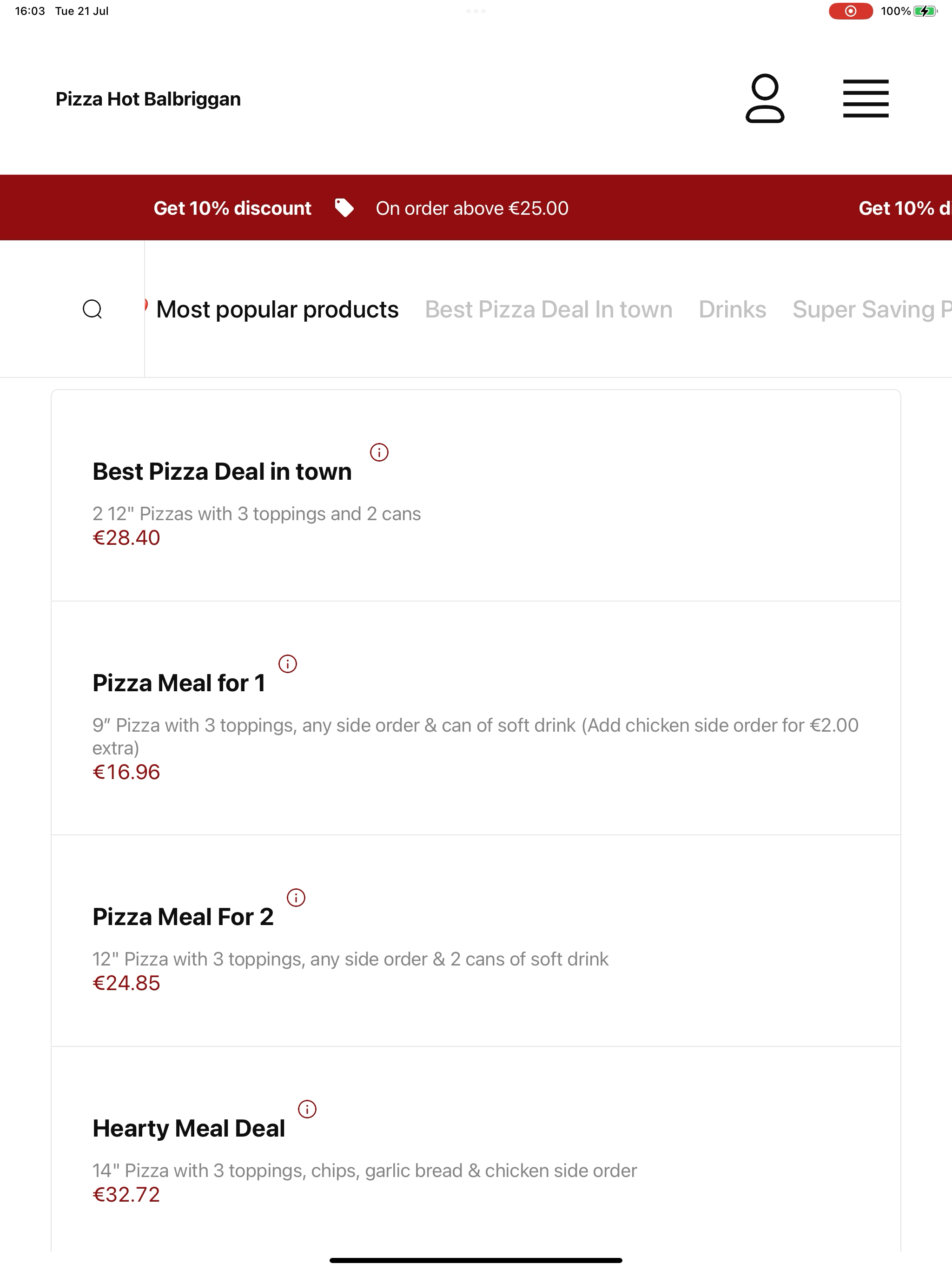 Pizza Hot Balbriggan IE screenshot 13
