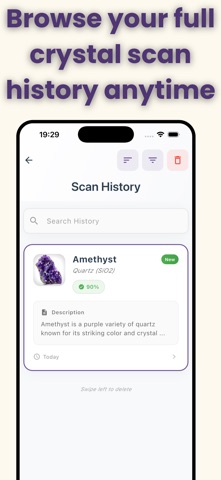 Crystal Identifier: AI Scan screenshot
