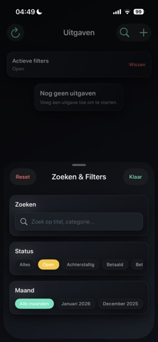 Expense screenshot