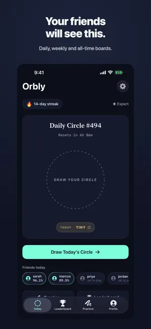 Orbly - Perfect Circle Game screenshot 3