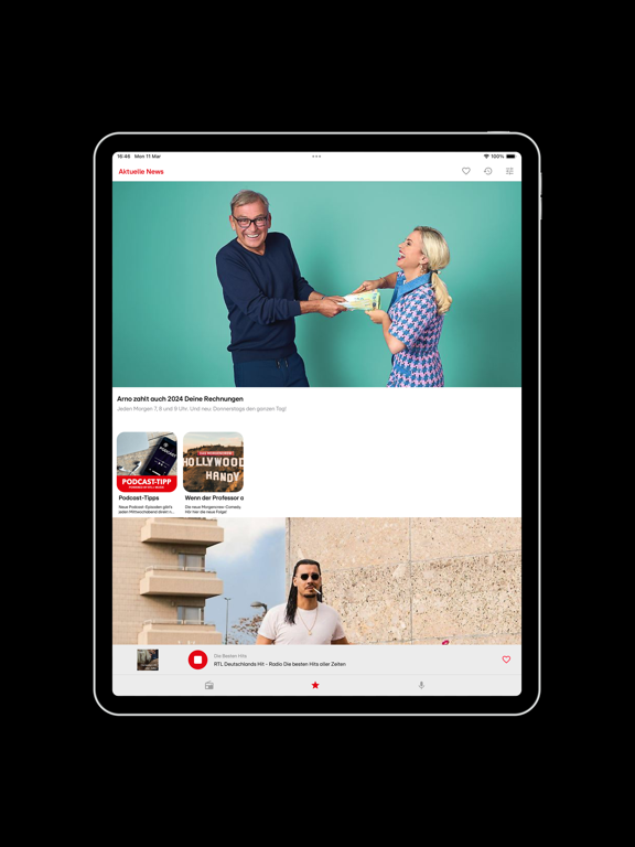RTL RADIO iPad screenshot 4 - Entertainment app