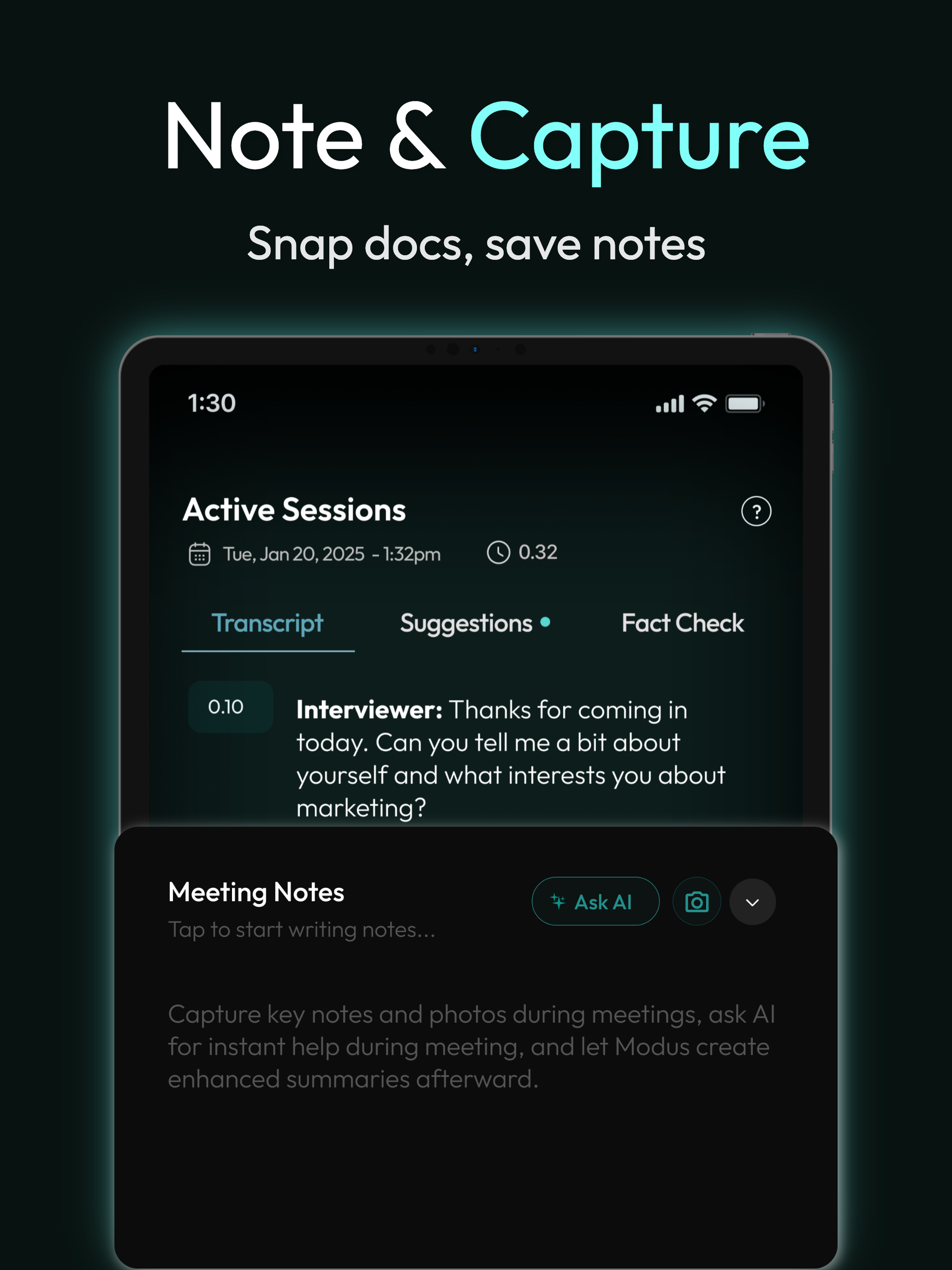 Modus: AI Meeting Assistant