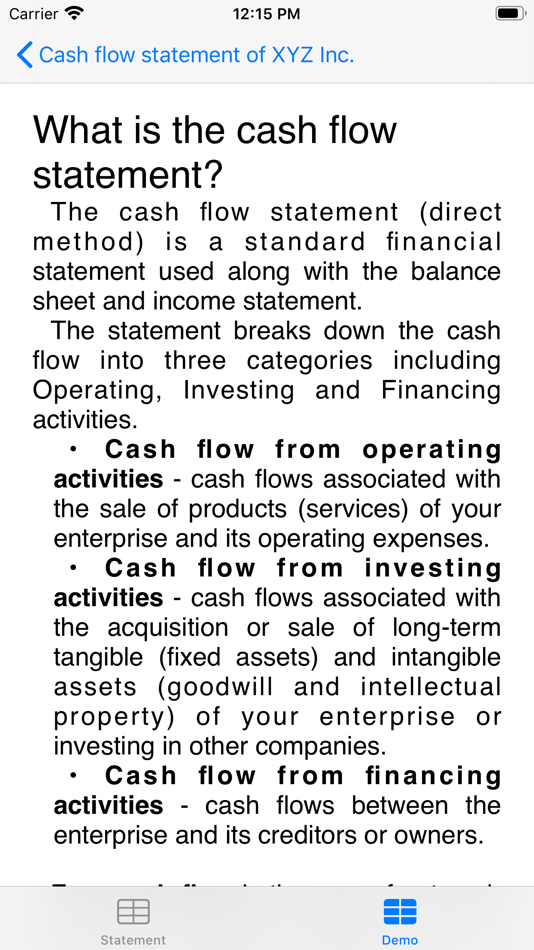 #4. Cash flow statement (iOS) 由: Olexandr Prodan