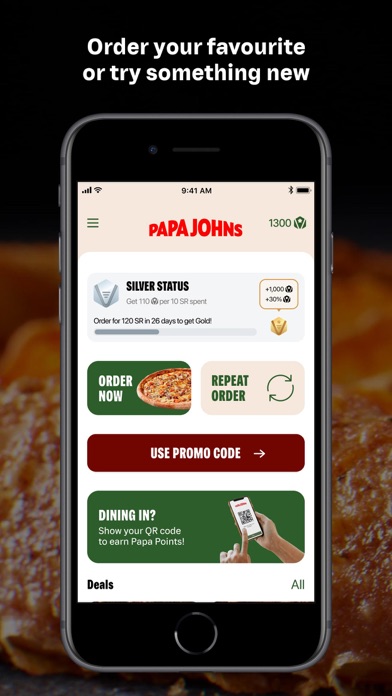 Papa Johns KSA screenshot