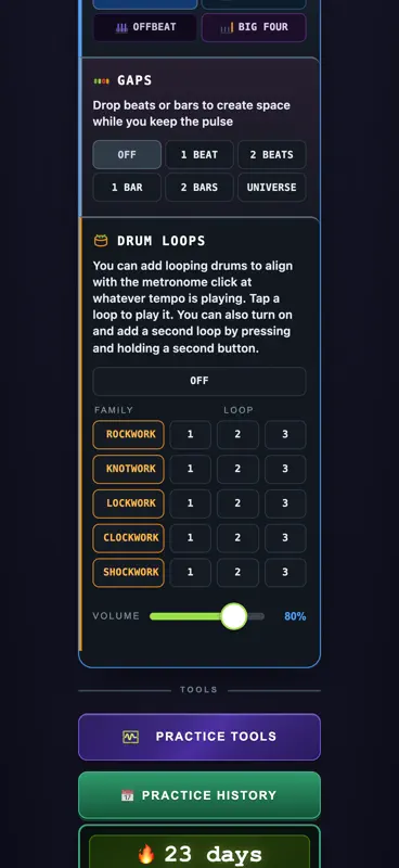 Accelerating Metronome screenshot 6 of 10