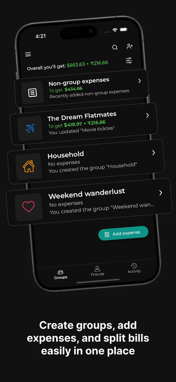 #3. SplitPlease: Split Bills (iOS) Podle: Identiq Infotech