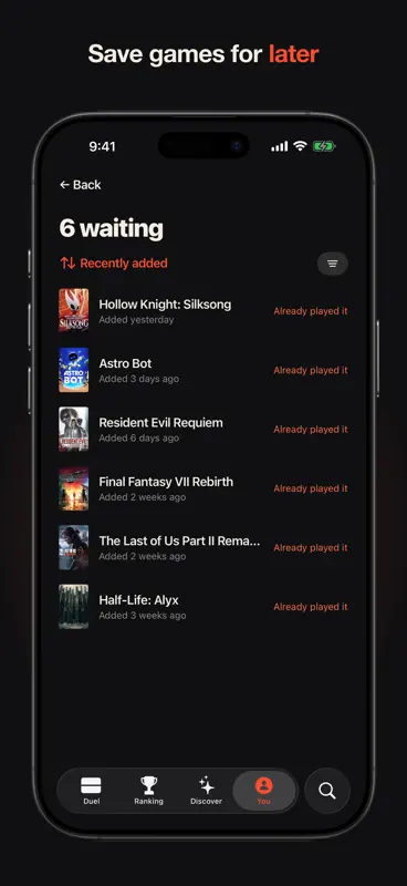 Rank Your Games: Game Ranking screenshot 6 of 9