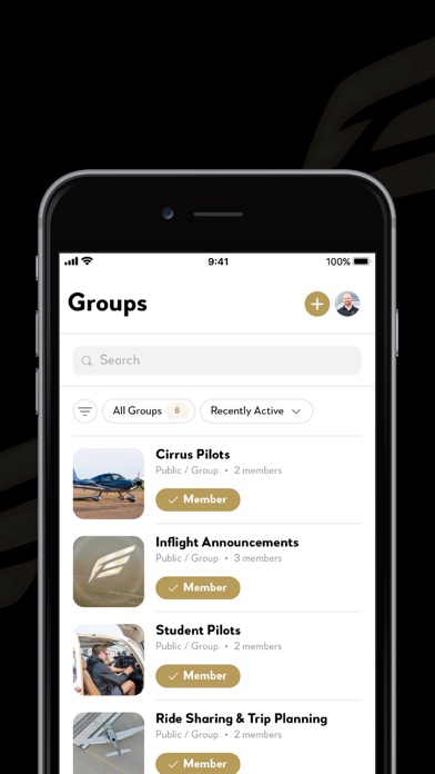Inflight Community iPhone screenshot 3 - Social Networking app