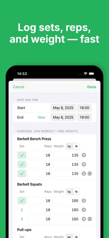 Poslog: Make Exercise a Habit Screenshot 7 of 10