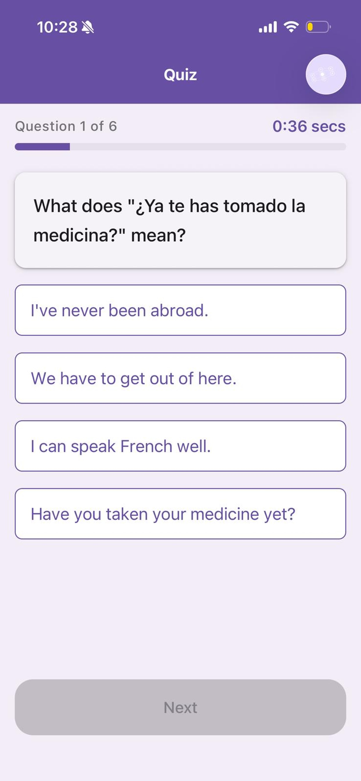 Lingosphere: Language Quizzes screenshot 4