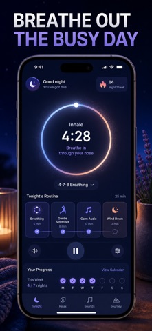 Wind Down: Bedtime Routine iPhone screenshot