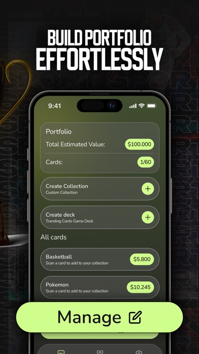 Sports & TCG Cards Scanner Screenshot