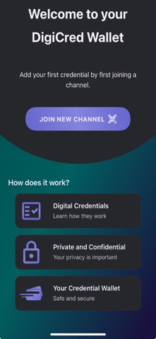 DigiCred Wallet Screenshot 1 of 9