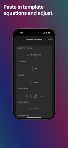FormuNote iPhone screenshot