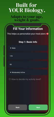 PersoMeal screenshot