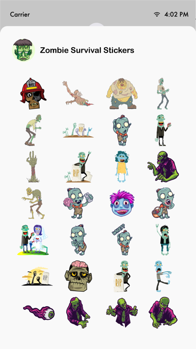 Zombie Survival Stickers Screenshot