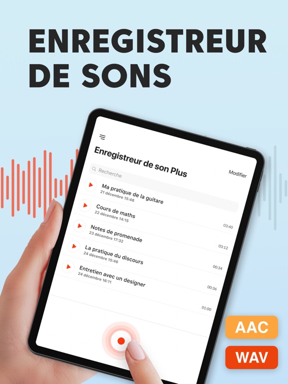 Screenshot #4 pour Dictaphone Plus - Enregistreur