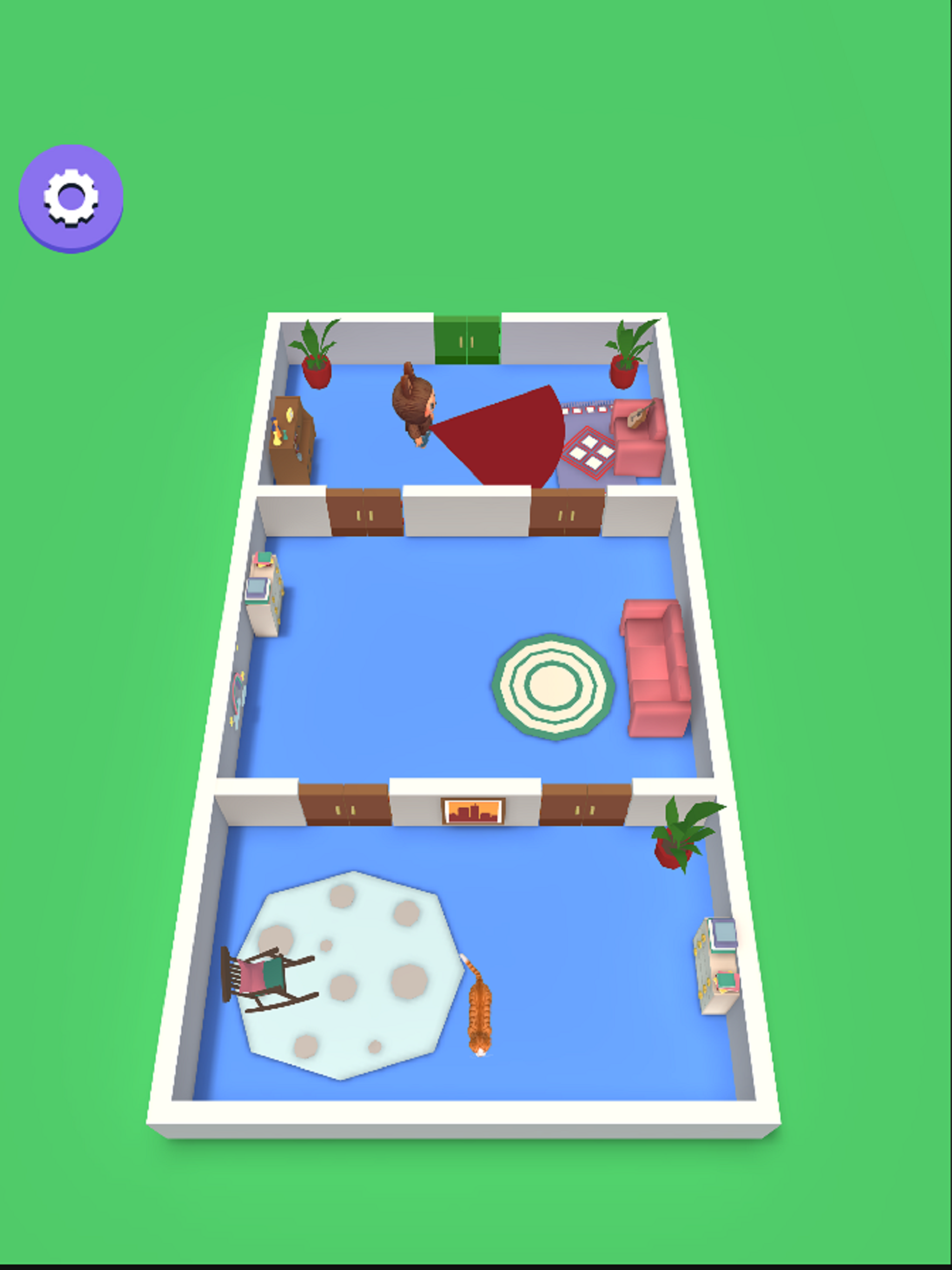 Cute Cat Sneak & Run Game 3D screenshot 4