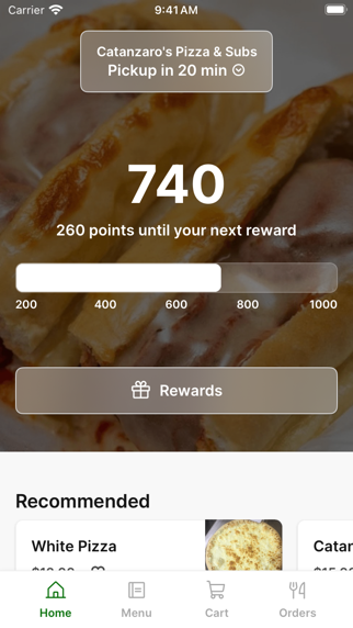 Catanzaro's Pizza & Subs iPhone screenshot 1 - Food & Drink app