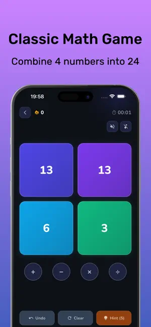 Make24: Math Puzzle Game screenshot 2