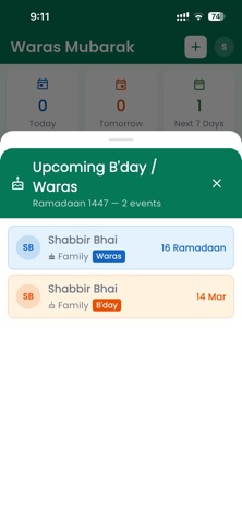 Waras Mubarak iPhone screenshot