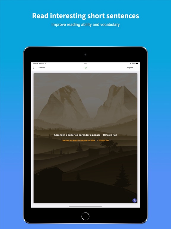 Spanish Translator - EsGot iPad screenshot 7 - Productivity app