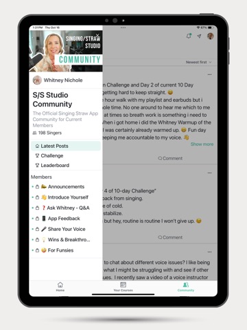 Singing Straw Studio iPad screenshot
