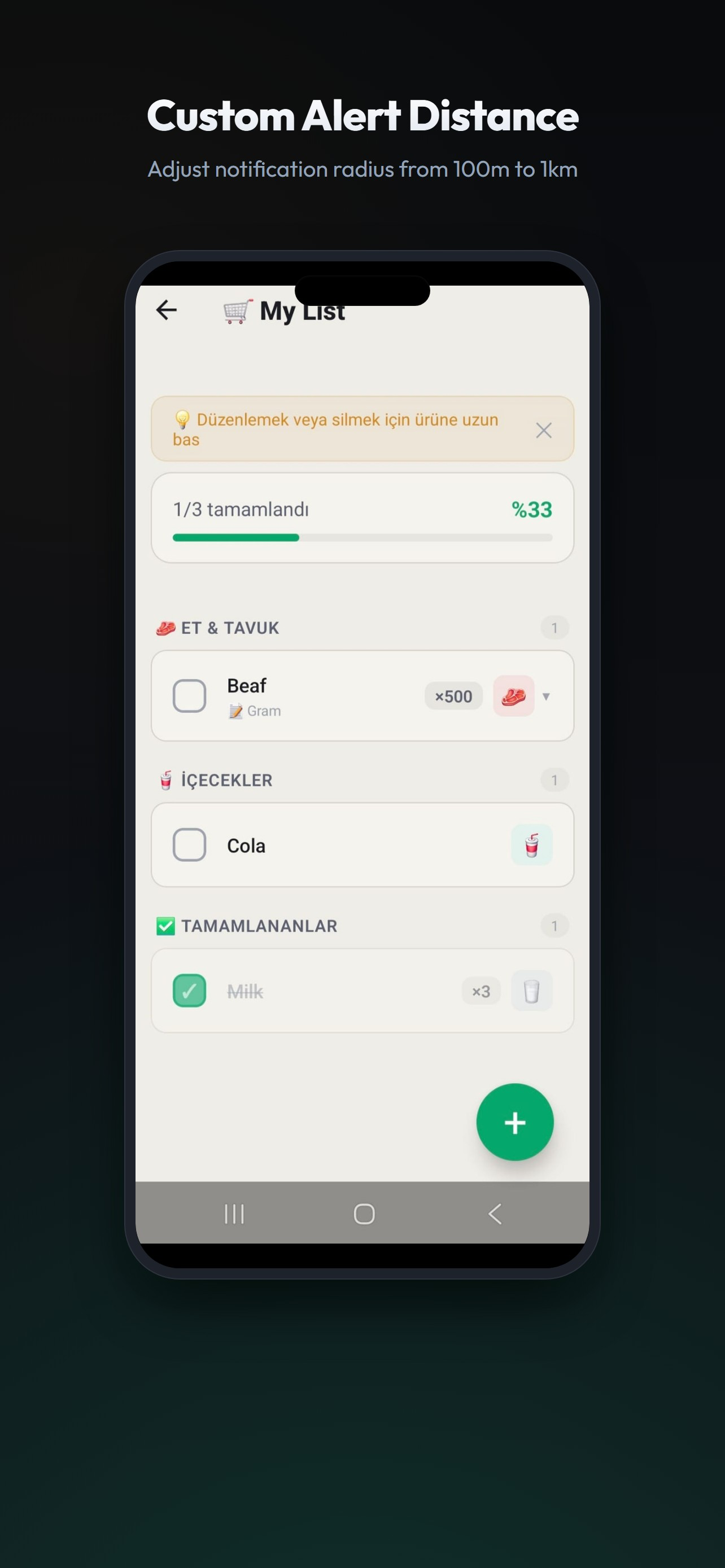 Sepet: Shopping List & Alerts