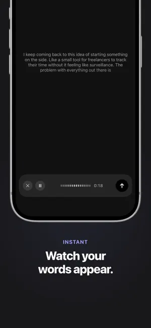 Voice to text: Notie screenshot 3