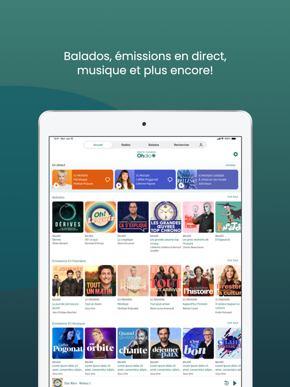 Screenshot #4 pour Radio-Canada OHdio