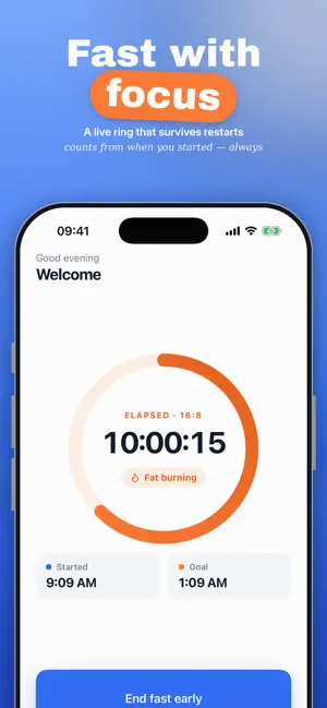 Metabo: Fasting Timer 16:8 screenshot 1
