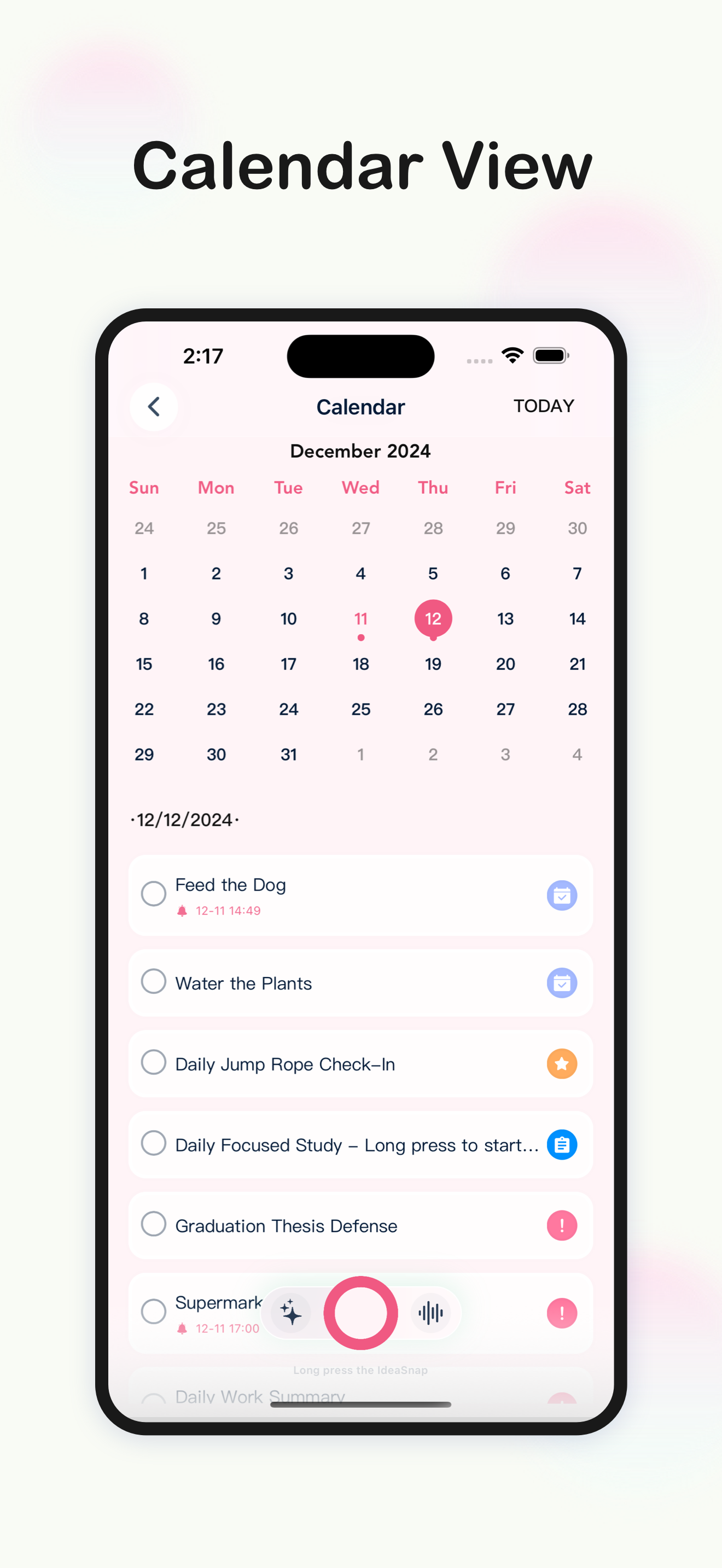 IdeaSnap: AI Voice Notes&Tasks