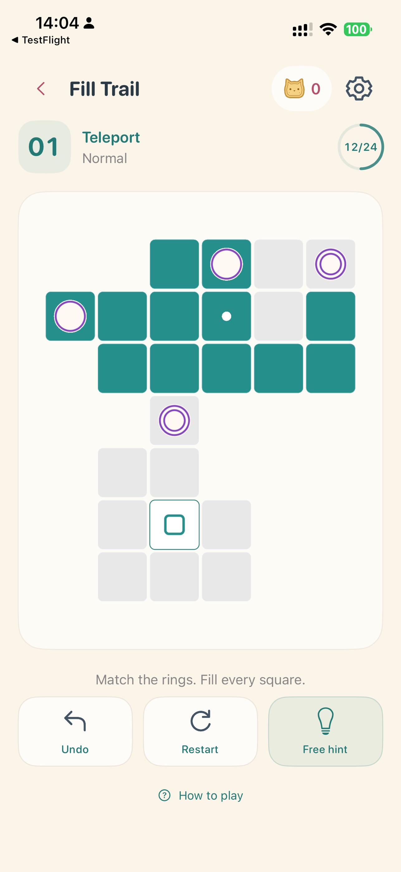 Screenshot 4 of Fill Trail: Line Puzzle