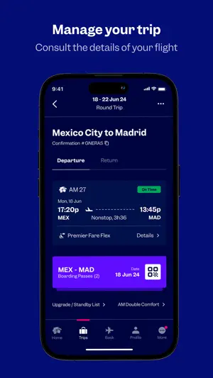 Aeroméxico screenshot 2
