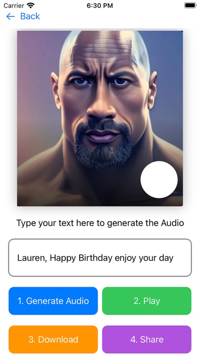 Celebrity voice changer . Screenshot
