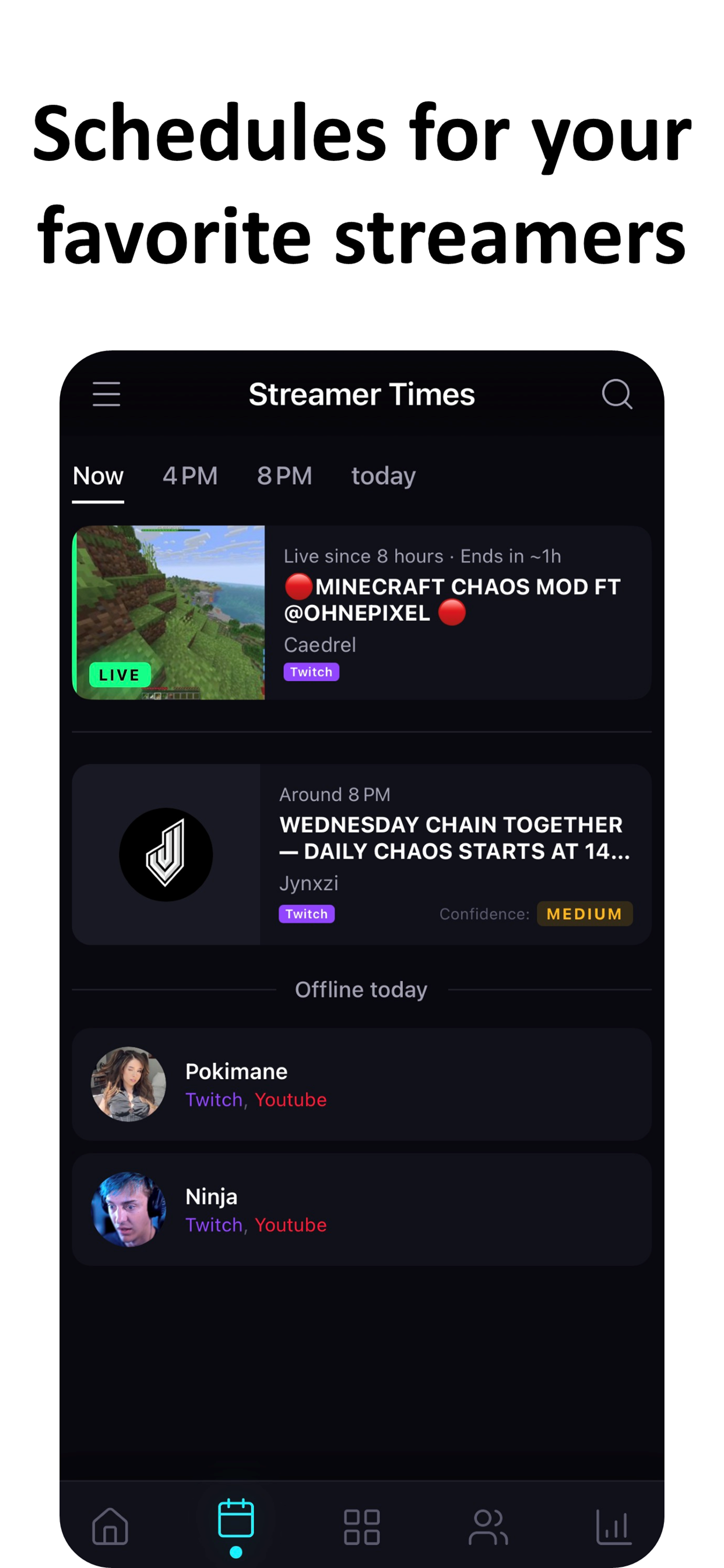 Streamer Times: Stream Guide screenshot 2