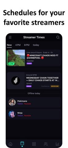 Streamer Times: Stream Guide Screenshot 2 of 6