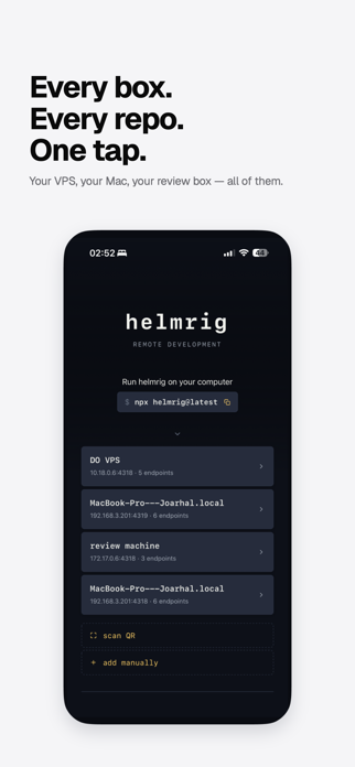 Helmrig: Codex & Claude Client Screenshot 2 of 4
