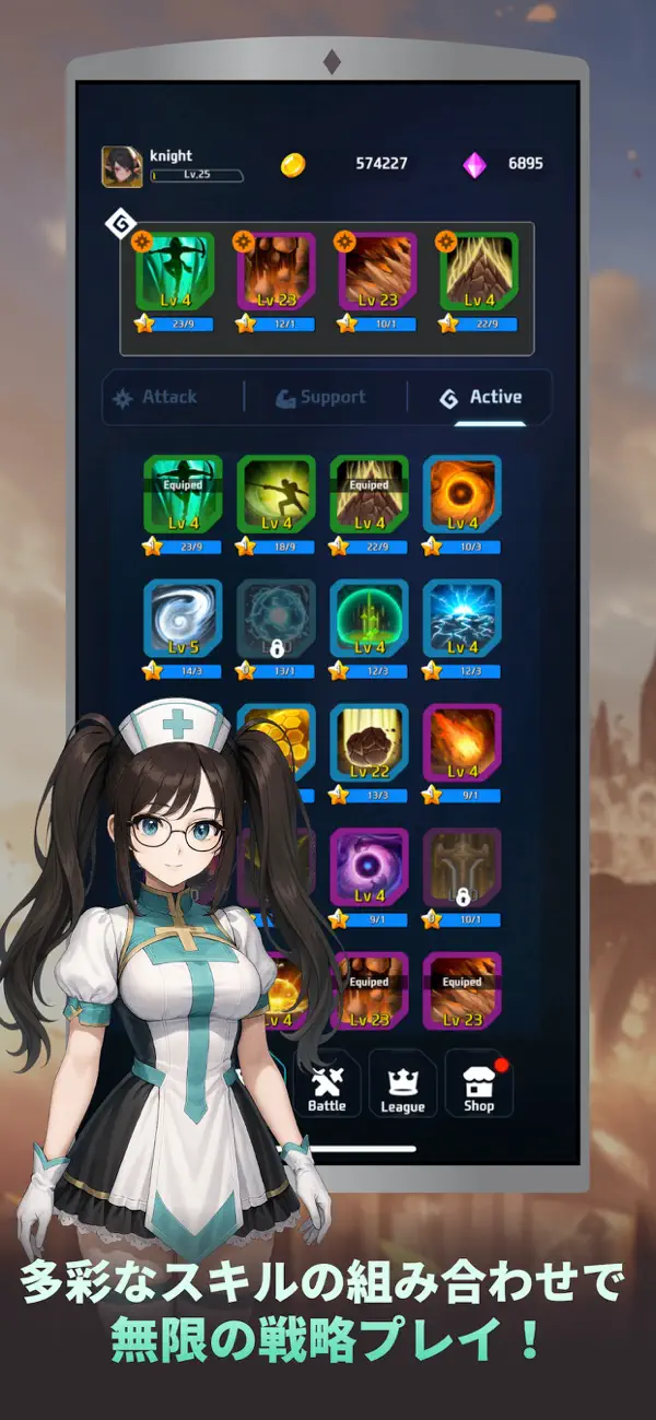 Arcane Knight : Idle RPG iOS Mod IPA screenshot 4 - iOS game interface